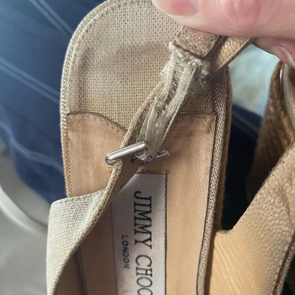 Jimmy Choo slingback wedge